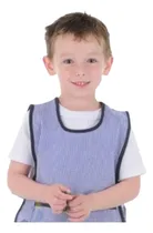 Comprar Guardapolvo Poncho Cuadrille Jardín Azul Con Ribete