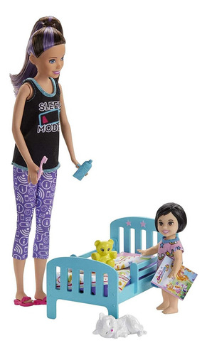 Barbie Set De Juego Skipper Babysistters Hora De Dormir