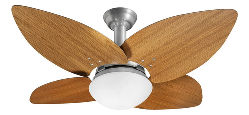 Ventilador De Teto Jet Aspen Venti-delta 130 W 4 Pás Freijó Cor Da Estrutura Prata Diâmetro 120 Cm Frequência 60hz Material Das Pás Mdf Rádica 220v