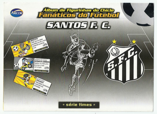 Album Figurinhas Arcor - Santos F. C. - Vazio - Ag