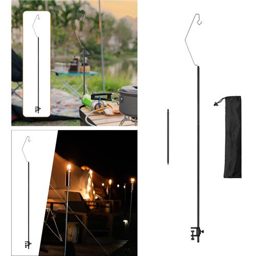 Suporte De Luz De Acampamento Universal Gancho Dobrável C