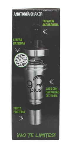 Iron Shaker Go Plus Premium Fitness 500 Ml Plateado