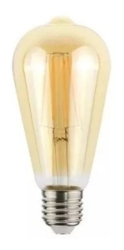 Imagen 1 de 3 de Moderna Lámpara Vintage Led Pera E27 5w Ambar Cálida Color De La Luz Cálido 220v