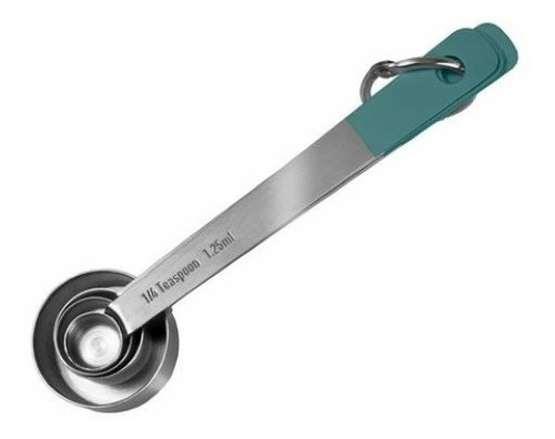 Imagen 2 de 3 de Set Cucharas Medidoras De Acero Inoxidable De 1,25 A 15 Ml