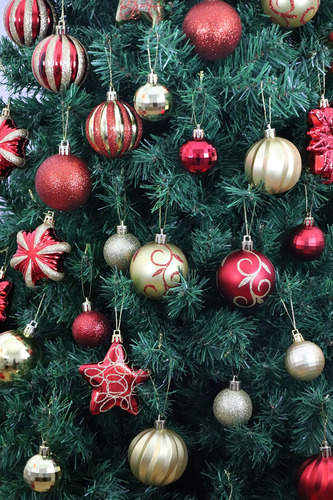 Pack Lujo 73 Adornos Navideños Inastillables En Paquete Reut