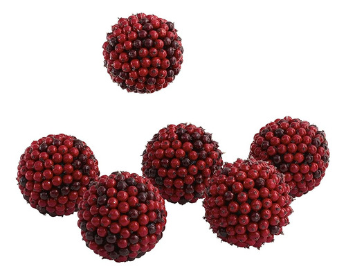 Bola De Bayas 4812-s6 Casi Natural, 5 Pulgadas, Rojo, Conjun