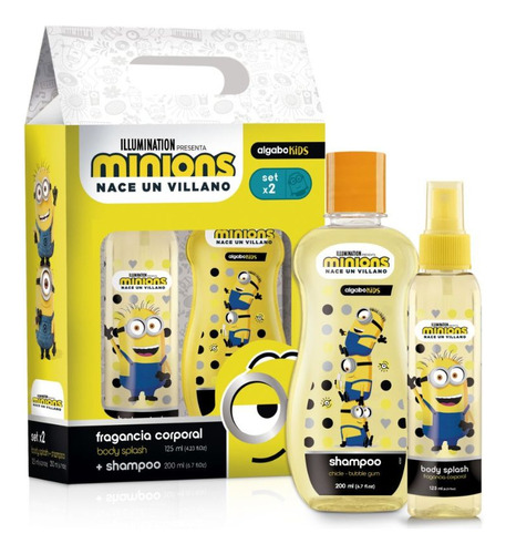 Algabo Set Minions Body Splash 125 Ml + Shampoo 2 Unid