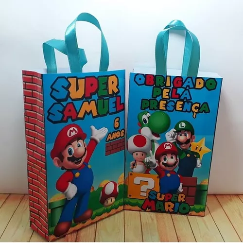 10 KIT JOGO DA MEMÓRIA SUPER MARIO LEMBRANCINHA