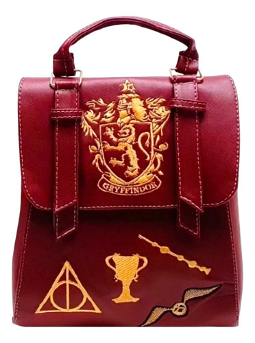 Mochila Harry Potter Hogwarts Mochila De Mujer Color Vino