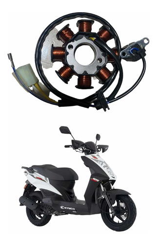 Bobina Stator Kymco Agility Rs Naked  8 Núcleos