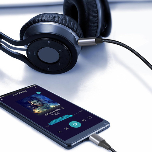 Cable Auxiliar Audio Tipo C A Ja*ck 3.5mm Macho Audífonos Coche 2 Metros Gitifo, Compatible Con Genérica Dispositivos De Android De Móviles/portátiles/tabletas