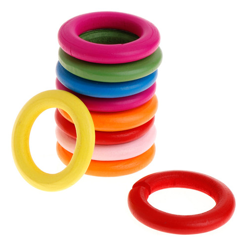 (2 #mold) Anillos De Madera Natural, Lisos Y Coloridos, Unif