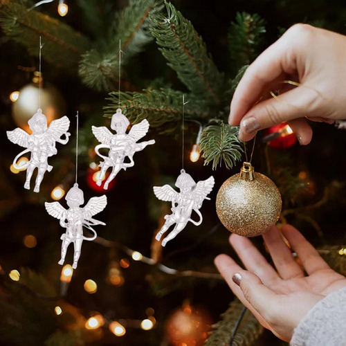 4 Adornos Colgantes Para De Navidad, Adornos Creativos Para