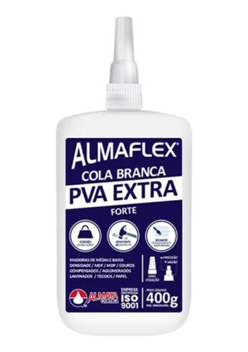 Cola Branca Pva Extra Forte 768 400g - Almaflex