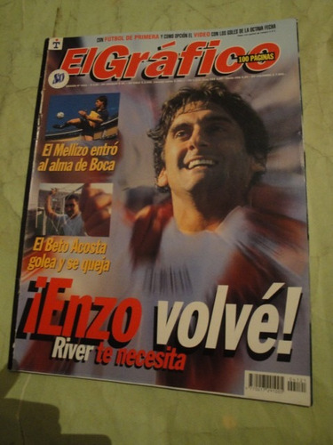 El Grafico 4121 River Francescoli Menem Boca San Lorenzo