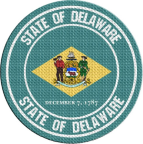 Parche Escudo Circular Estados Unidos Delaware