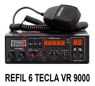 3 Kit Jogo De 6pçs Botão Painel Rádio Px Vr9000 Mkll Voyage