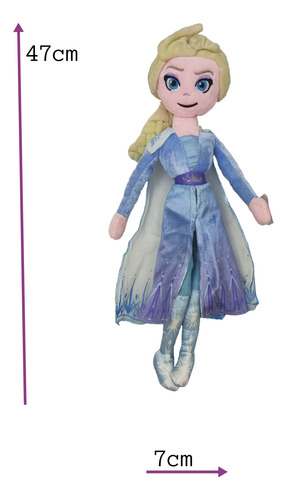 Peluche Muñeca De Elsa De Frozen Peluchito 47cm