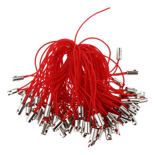 5 X 100 Unidades Cuerdas De Dispositivos Electronico Rojo