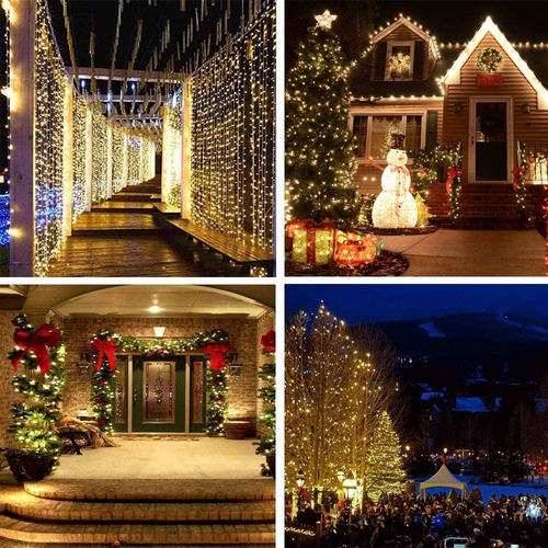 Guirnalda De Luces Solares Exteriores Decoracion 10m 100 Led