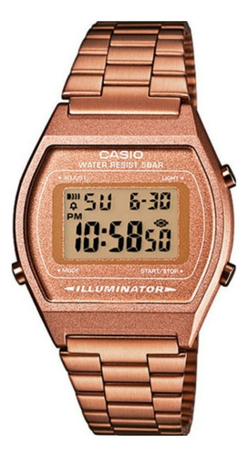 Reloj Unisex Casio Vintage B-640wc-5a Joyeria Esponda Color de la malla Rosa Color del bisel Ocre Color del fondo Ocre