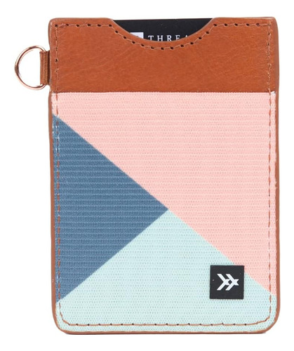 Cartera Vertical Delgada Minimalista Elástica Y De Cuero Con