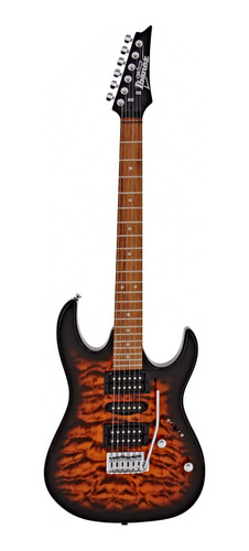 Guitarra Eléctrica Ibanez Grx70qa-sb Sunburst Palanca Cuo