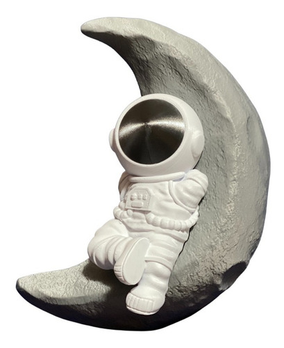 Astronautas De Parede - Astro E Sua Lua - Decorativo 3d