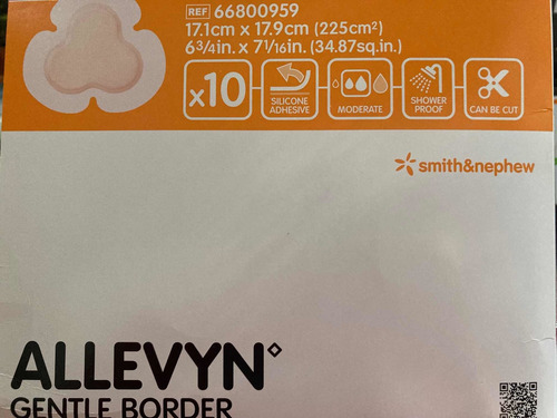 Allevyn Gentle Border Multisite 17.1x17.9cm (5 Piezas)