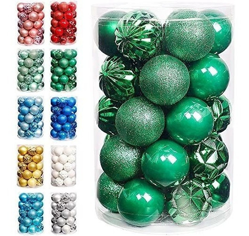 Bolas Para Arbol De Navidad  -packx 34u. De 6cm./verde