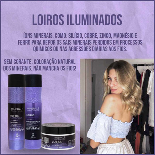 Shampoo Loiros Iluminados Violeta Ametista 290ml - Left