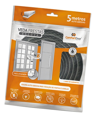 Imagem 1 de 3 de Protetor Veda Fresta Para Porta Prova De Água 5m Comfortdoor