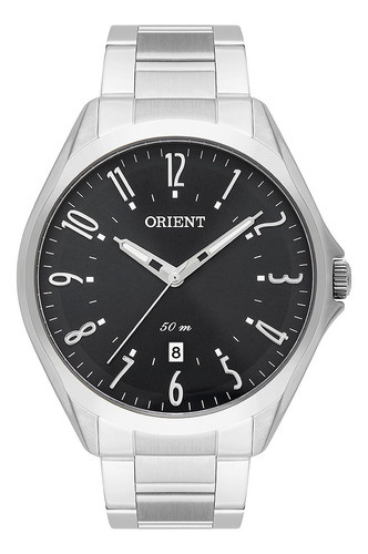 Imagem 3 de 3 de Relógio Orient Masculino Prateado Mbss1384 P2sx