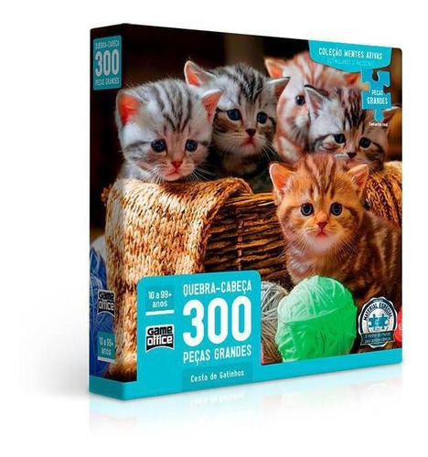 Quebra-cabeça 300 Peças Cesta De Gatinhos 2759 Toyster