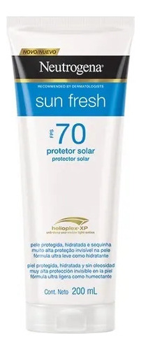 Protetor Solar Corporal Sun Fresh Fps 70 200ml Neutrogena