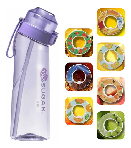 Taza Con Pajita Aroma De Fruta Anillo Multi Sabor Frutas