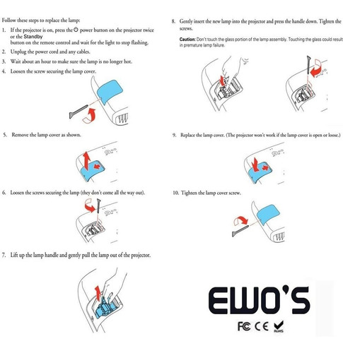 De Lp88 Ewo - Lámpara De Repuesto Para Proyector Epson Pow