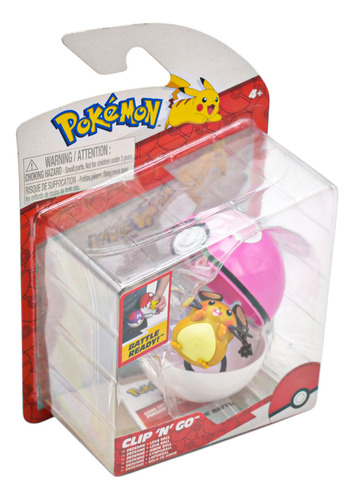 Pokemon Clip N Go Dedenne Con Amor Ball 4cm Jazwares Da