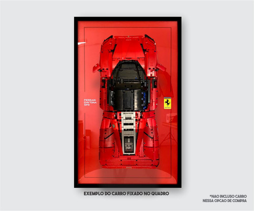 Quadro Ferrari Daytona Sp3 Lego - Vermelho