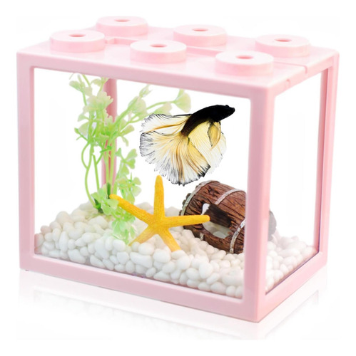 Mini Tanque Kit Para Pez Betta: Hogar Compacto Y Práctico