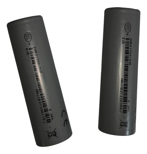 2 Baterias Pilas Eve Inr21700/50e Li-ion Grado A 5000 Mah 3c