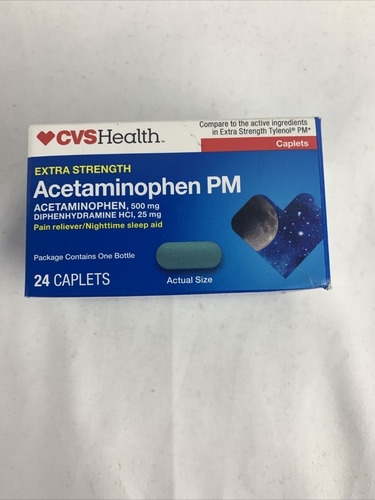 Cvs Suplementos Acetaminophen Pm 25 Mg