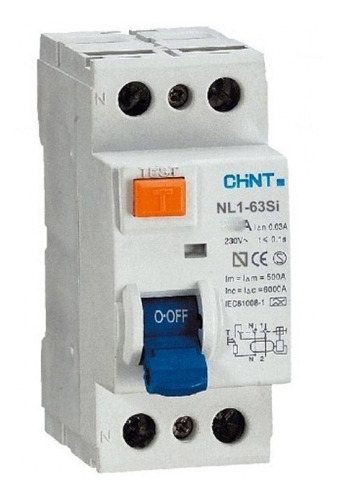 Disyuntor Diferencial 2x40 Chint Bipolar 6ka 40 Monofasico $