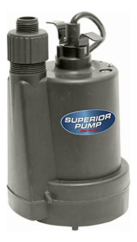 Superior Pump 91025 1/5 Hp Bomba De Utilidad Sumergible