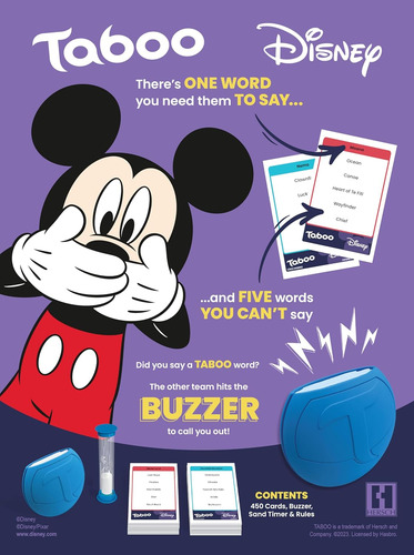 Tabú: Juego De Mesa Para Fiestas Edición Disney | Juego De P