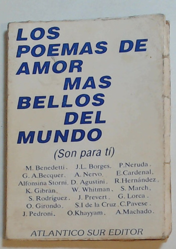 Poemas De Amor Mas Bellos Del Mundo (son Para Ti) - Aa. Vv