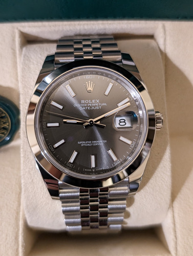 Rolex Datejust 41 Rhodium Oystersteel Jubilee Bracelet