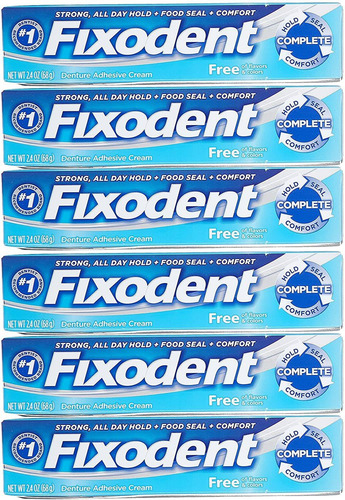 Fixodent Adhesivo En Crema Para Dentadura Con Sabor Plus Sco