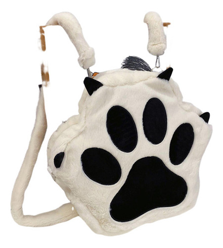 Bonita Bandolera Con Forma De Pata De Gato, Nueva Mochila Co