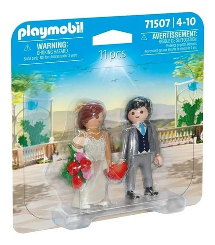 Set Juego Playmobil Duopack Pareja Novios 11 Piezas Jwzs-77